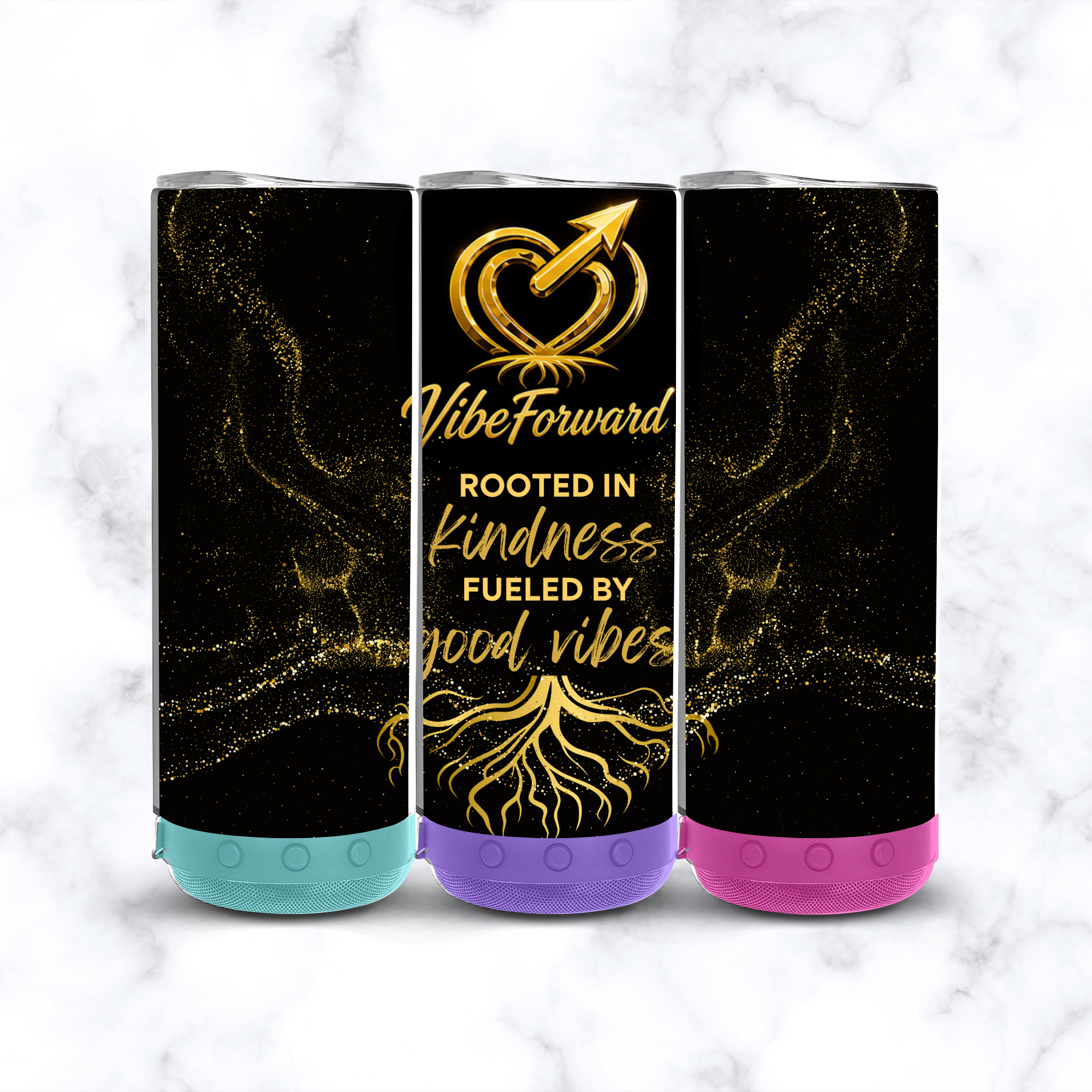 VibeForward Bluetooth Speaker Tumbler